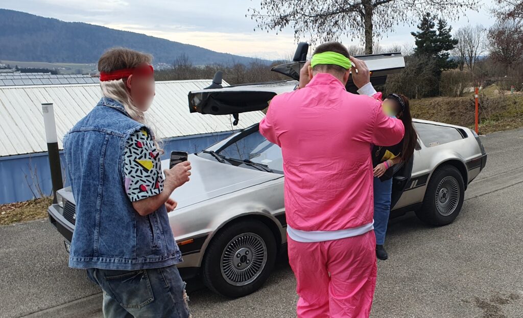 Location Delorean voiture film Suisse