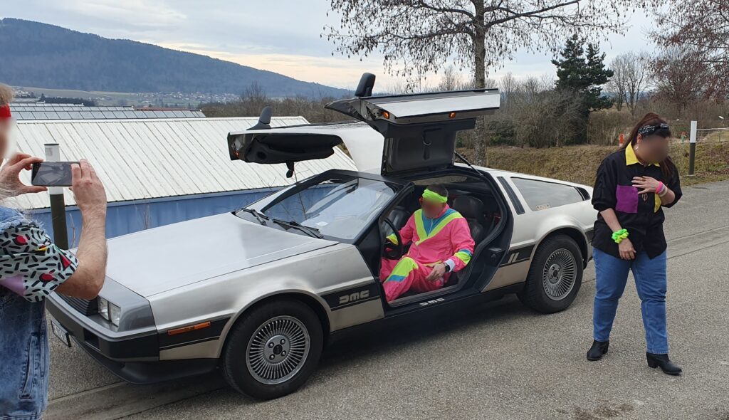 Location Delorean voiture film Suisse