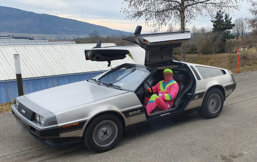 Location Delorean voiture film Suisse