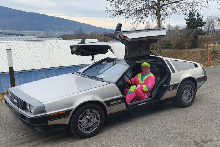 Location Delorean voiture film Retour vers le futur Suisse