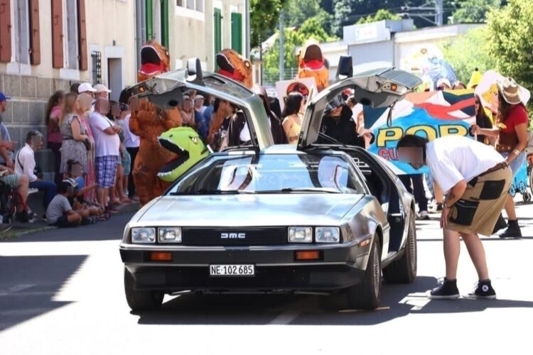 Location Delorean voiture film Retour vers le futur Suisse