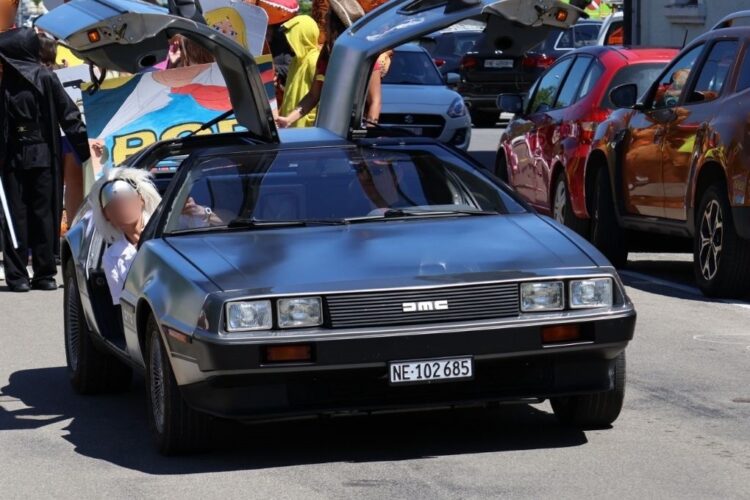 Location Delorean voiture film Retour vers le futur Suisse